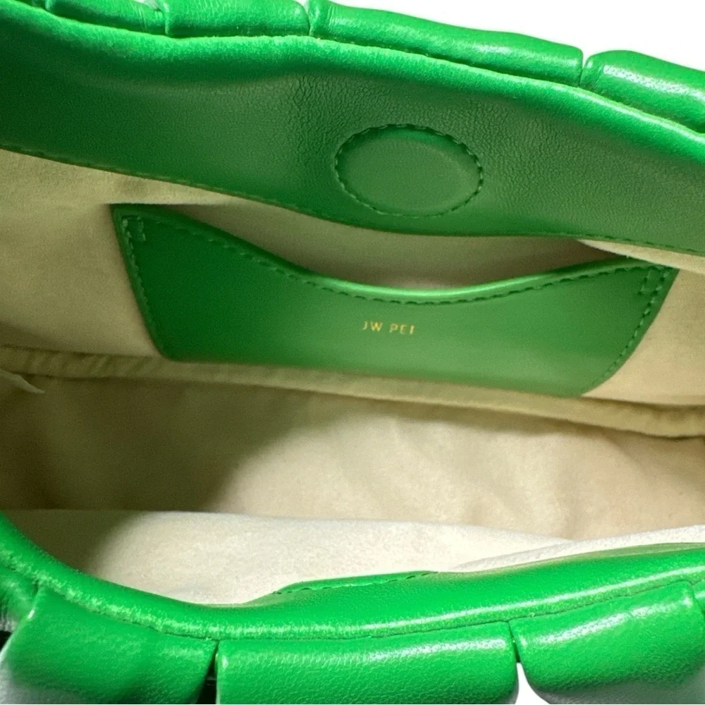 JW PEI Gabbi Green Ruched Vegan Hobo Bag